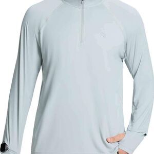 Nwt Mens large SPF 50 1/4 ZIP long sleeve top Bin 3